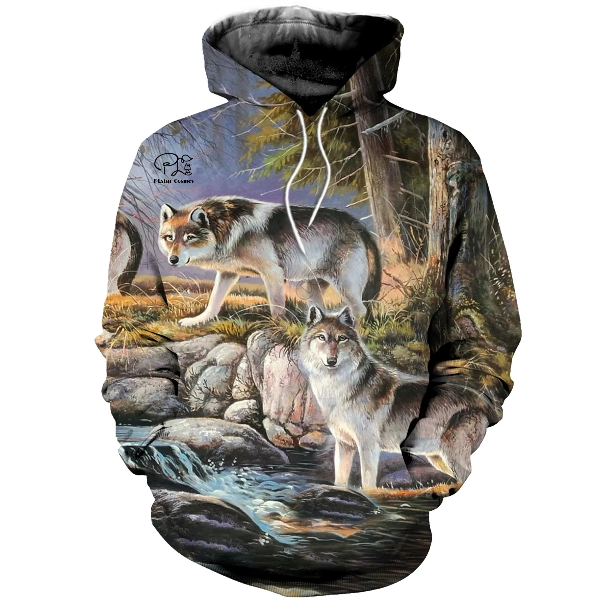 

PLstar Cosmos 2020 Newest Fashion 3D full print unisex harajuku streetwear animal wolf camo zip/Hoodie/Sweatshirt/Jacket a8