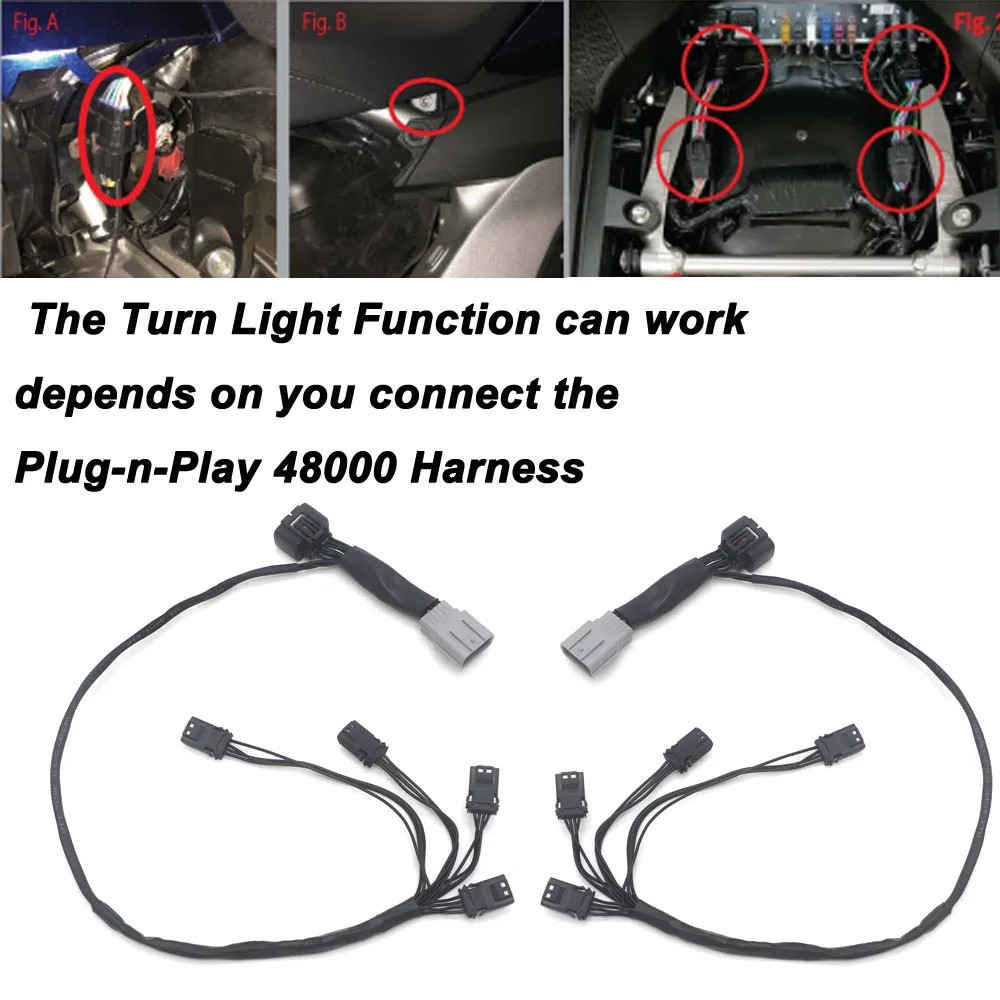 Gold Wing Motorcycle Turn Signal LED Filler Panel Lights Decorative Lamp For HONDA Goldwing GL 1800 GL1800 F6B -