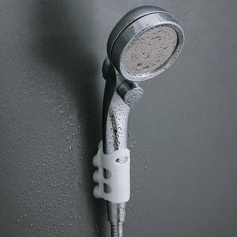 2Pcs Shower Head Holder Reusable Durable Suction Cup Shower Bracket