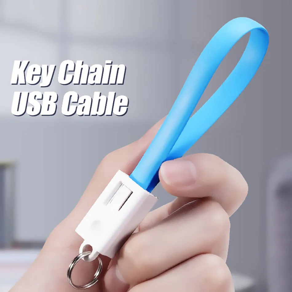 YBD USB кабель для iPhone samsung huawei Xiaomi Внешний аккумулятор Micro usb type C кабель фурнитура для брелоков для ключей портативный зарядный кабель