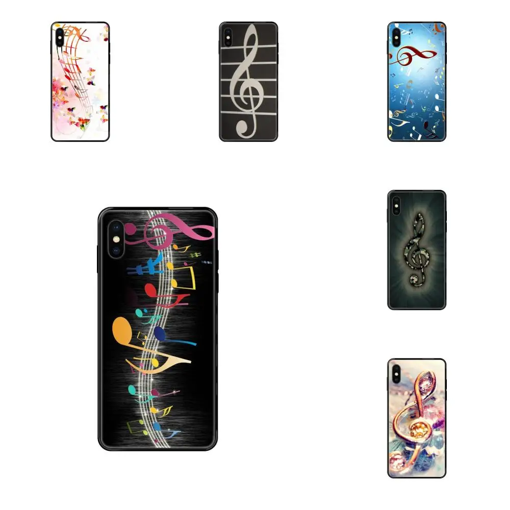For Galaxy S5 S6 S7 S8 S9 S10 S10e S20 edge Lite Plus Ultra Soft TPU Cellphone Black Treble Clef Music For Galaxy S5 S6 S7 S8 S9 S10 S10e S20 edge Lite Plus Ultra Soft TPU Cellphone Black Treble Clef Music
