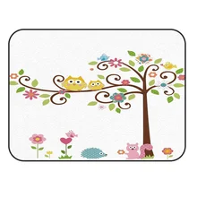 CHARMHOME Мягкий Коврик Противоскользящий коврик милый мультфильм сова, белка ковер для гостиной коврик для домашнего декора