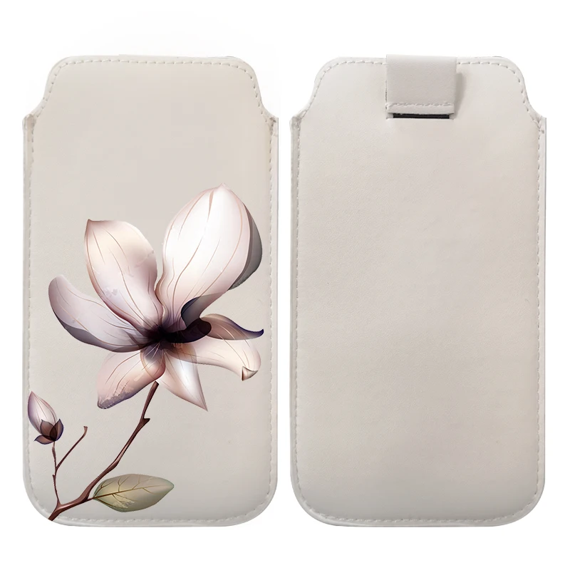 Leather Pouch with Rope Pull Cover - Versatile Phone Bag Case