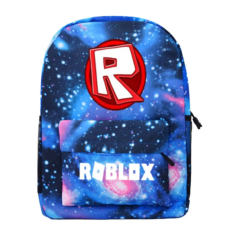 Синий звездный Детский рюкзак roblox школьные ранцы для мальчиков с аниме рюкзак для подростков детский школьный рюкзак mochila - Цвет: A1