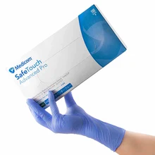 100 шт 12 inche одноразовые хирургические нитриловые медицинские перчатки без порошка утолщенные