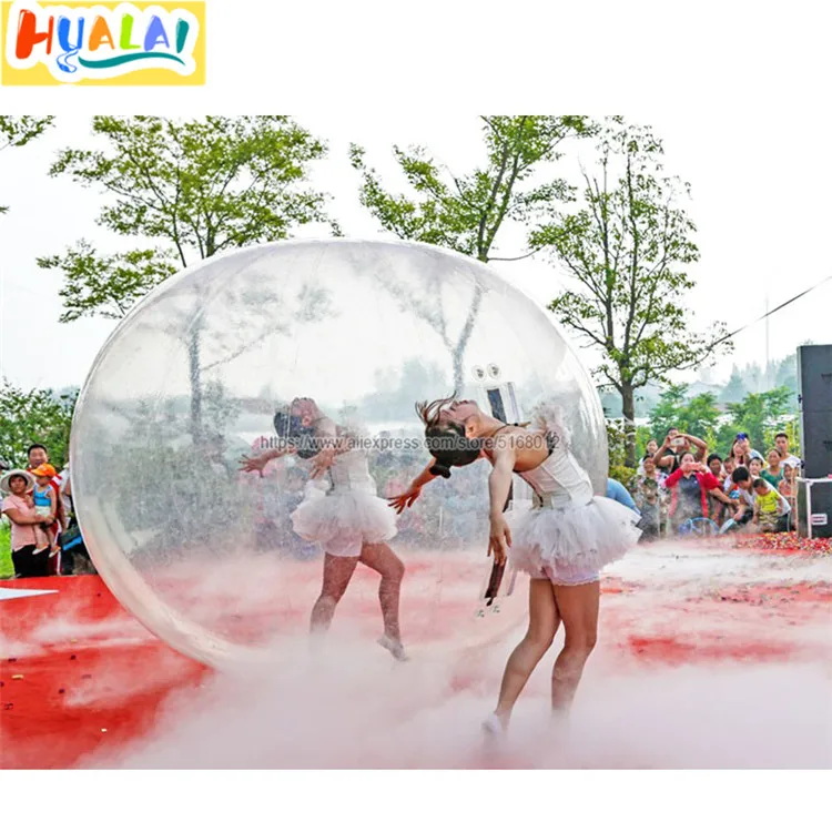 

inflatable dance ball transparent bubble ballet stage show zorbing ball clear walking ball for Adult children PVC 2M/2.2M high