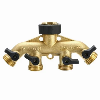 

3/4" Ball Valve European/American Standard 16*8*5.5CM Garden Irrigation Car Washing Accessories Four Way Shunt Ball Valve