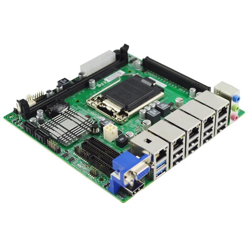 EITX-7560 Промышленная материнская плата ddr3 Intel 4th Gen LGA1150 5* LAN 2* USB3.0 8* USB2.0 PCIE MINIPCIE