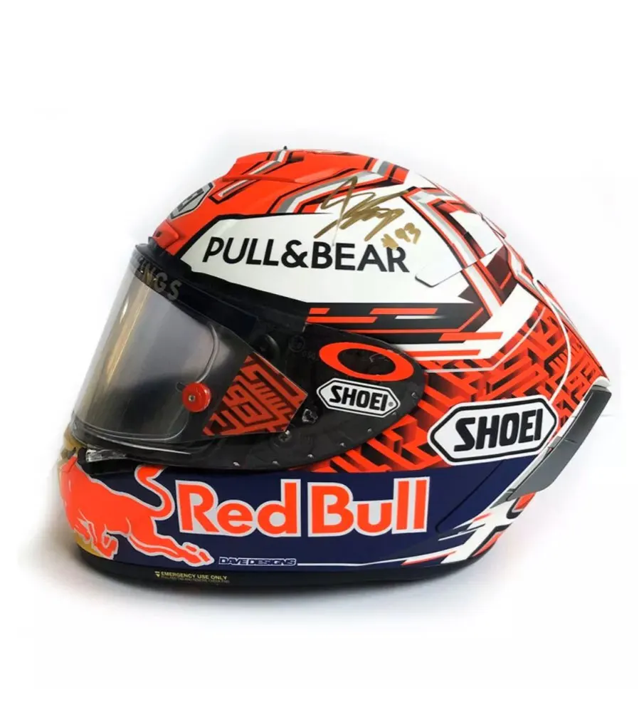 Красный X14 93 moto rcycle шлем анфас moto road racing крылья шлем - Цвет: B