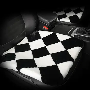 

3pcs/set Breathable Anti Slip Car Rhombus Shape Seat Cushion Cover Pad Mat Nonslip Car Seat Plaid Pattern Protector