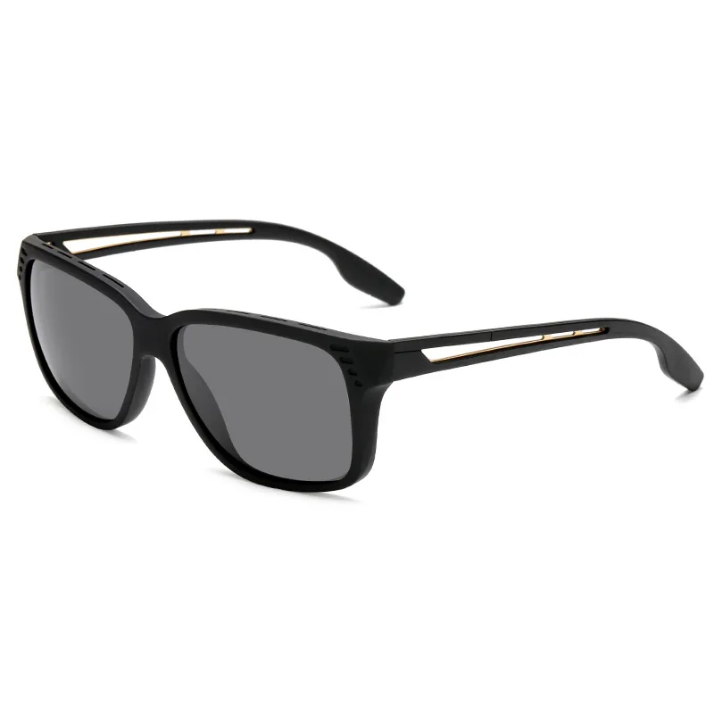 C1 black grey HBK, мужские классические солнцезащитные очки Suqare, поляризационная оправа, HD поляризационные Модные солнцезащитные очки для вождения, защита от уф400 лучей, аксессуары - Цвет линз: C1 black grey