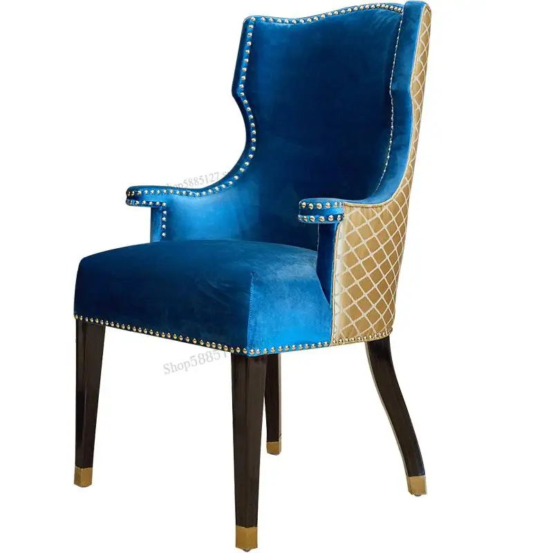 海外ファッション ポストモダンなベルベットのダイニングチェア 高弾性アームレスト 無垢材 豪華なスタイル カスタムメイドの家具 ファストファッション通販サイト Signature Johaness Com
