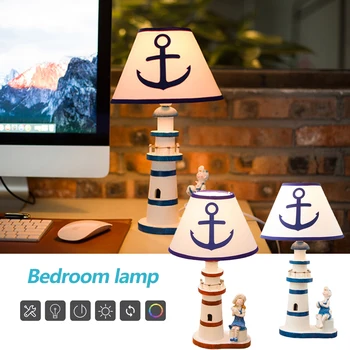 

Creative Desk Light 40W Gifts Christmas Xmas Lighting Fixture Home Decor Night Light EU Plug Lighthouse Shape Table Lamp