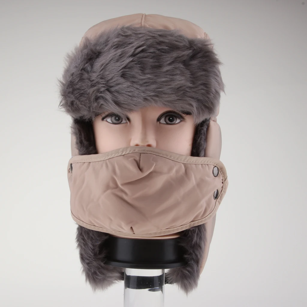  New Unisex Trapper Bomber Warm Russian Trooper Winter Ski Hat Men Women Cap New Bomber Hats 4 Colors