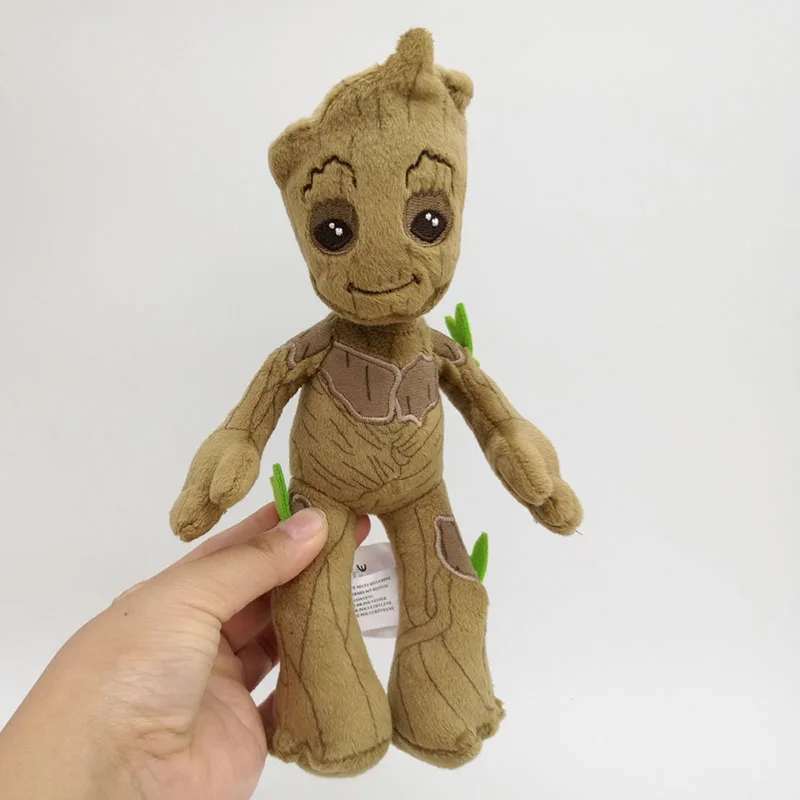 22cm Marvel Guardians of the Galaxy Cute Groot Stuffed Plush Toys Soft Kawaii Baby Tree Man Stuff Doll Gifts for Children | Игрушки и