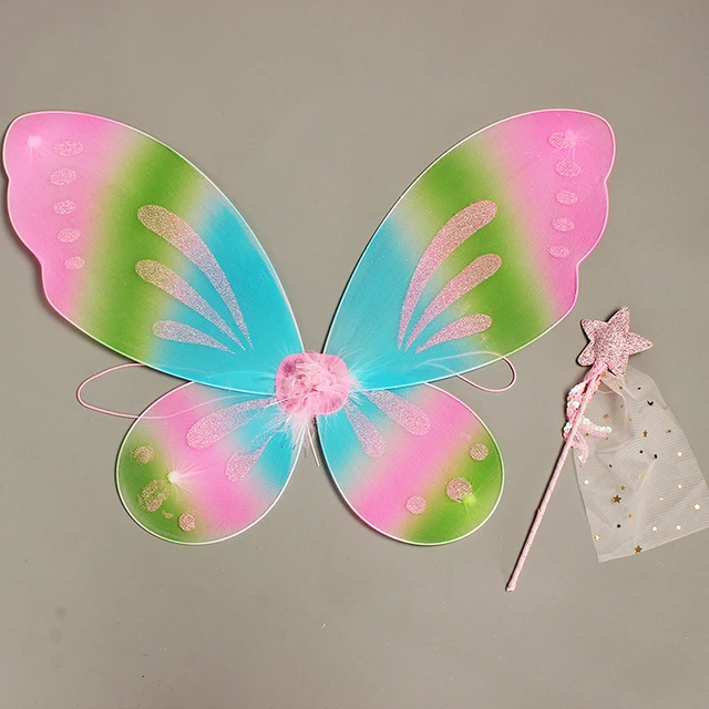 dragonfly kids pretty tutu dress with wing and wand children