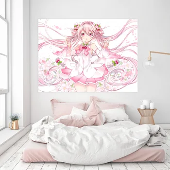 

[Self-Adhesive] 3D Hatsune Miku 137 Japan Anime Wall Stickers Mural Decal Wall Murals AJ WALLPAPER Belly