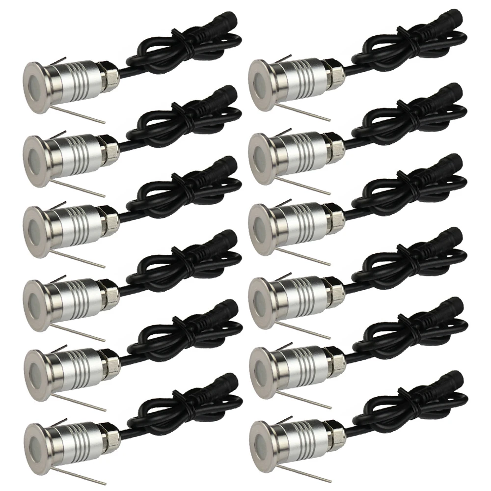 1W Waterproof IP67 Mini LED Deck Light DC12V Garden Underground Lamp Outdoor Stair Light Corridor Pathway Landscape Lighting
