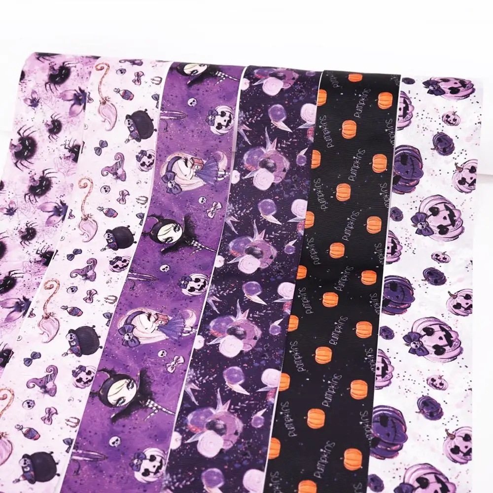 

Free shipping 50 yard cartoon printed grosgrain ribbon 31129