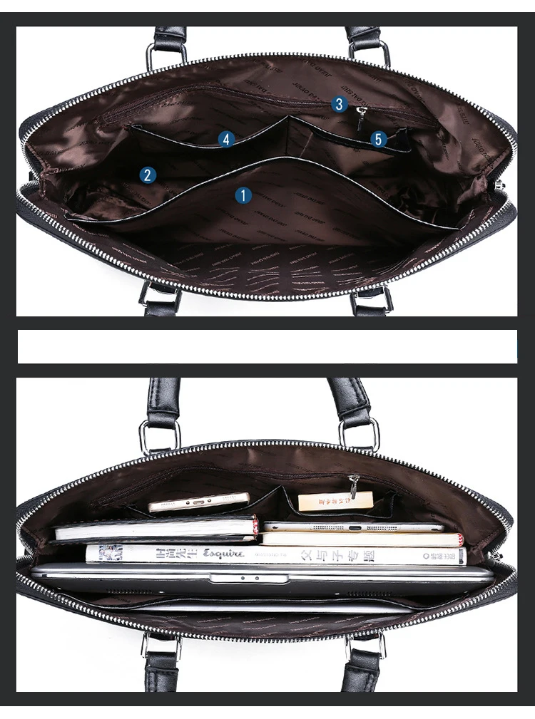 Новая мужская сумка для ноутбука из искусственной кожи, модная сумка-тоут, деловая сумка для ноутбука, уличная сумка через плечо, кожаная сумка-мессенджер, офисный портфель