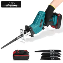 Serra elétrica sem fio, serra removível de velocidade variável, portátil, para corte de madeira e metal, pvc