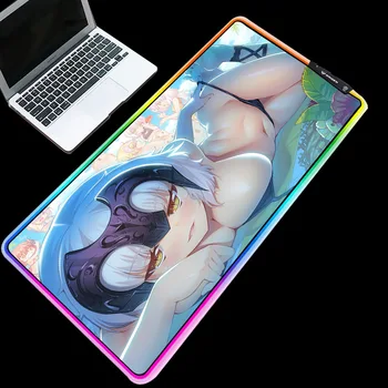 

Yuzuoan RGB Anime Sexy Busty Hip Girls Beach Party LED Marquee Mouse Pad