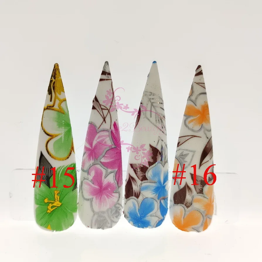 1 Roll 100 Meter Flower Series Design Transfer Paper Foil Japanese Style Nail Art Wraps Decals Manicure Decorations Accessories 3