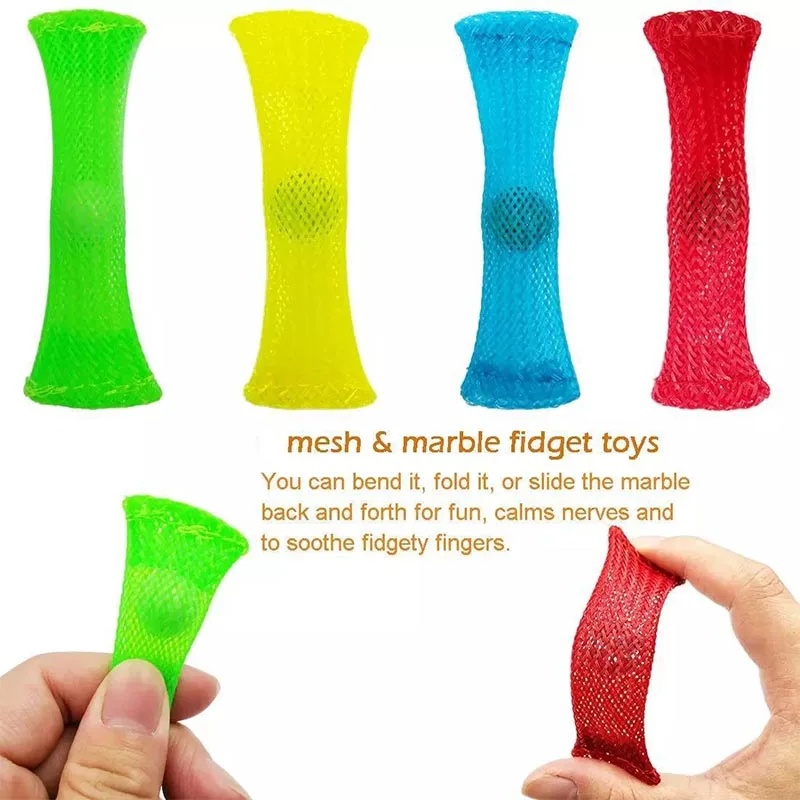 Fidget-Toys Strings Anti-Stress-Toy-Set Mesh Marble Relief-Gift Sensory Girl Adults Stretchy img4
