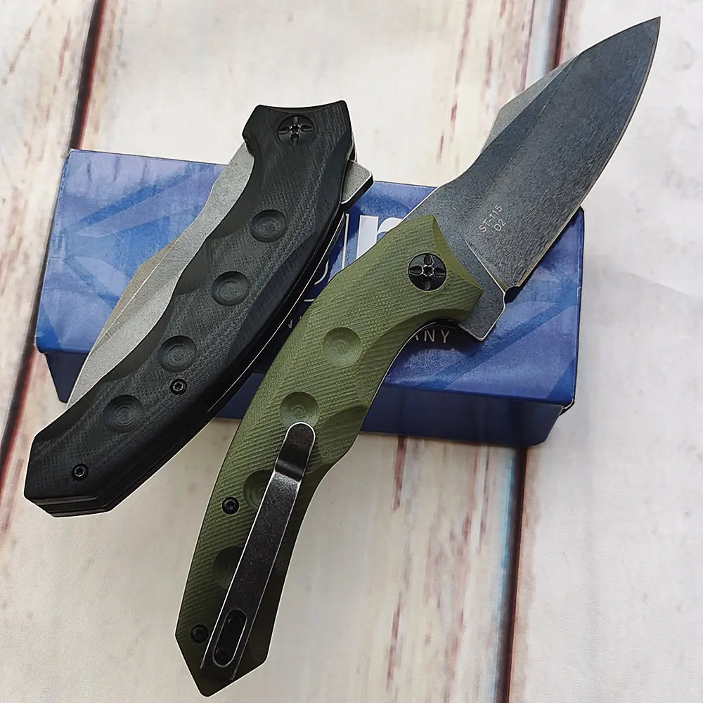 Реальный D2 шариковый подшипник складной G10 туристический охотничий кухонный нож