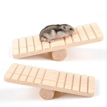 

Wood Seesaw For Pet Hamster Funny Rat Mouse Chinchillas Guinea Pig Rabbit Small Play House Exercise Toy Animal Toy