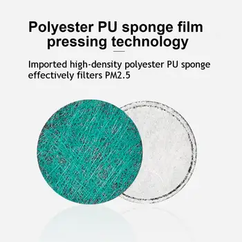 

20Pcs PM2.5 Electric Fresh Air Supply Mouth Mask Disposable Replacement Filters for PM2.5 intelligent fresh air mouth mask