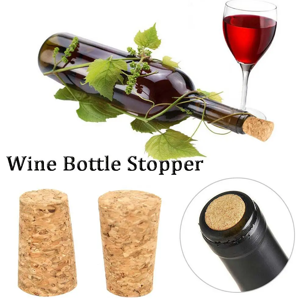 10 Pcs Tapered Corks Stoppers Creative Reusable Wine Bottle Cover Portable Stopper Wooden Bar Accessories | Дом и сад