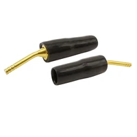 Banana Plug Screw Lock Terminals Wiring Audio Hi-fi Speaker Adapter Small 2mm Banana Plug Angle Pin Connector 4