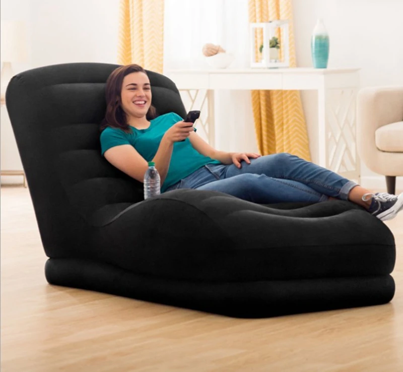 Большой портативный надувной Lounge одно сиденье софа кровать кемпинг стулья воздуха диван-кровать Blow UP пляж диван