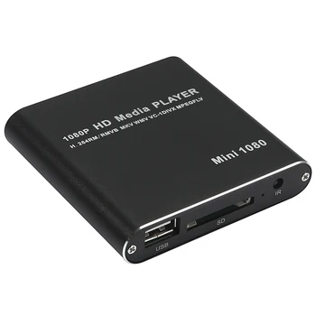 

AMS-Us Plug Mini Car Hdd Media Player Adapter Hdmi Av Usb Host With Sd Mmc Card Reader Support H.264 Mkv Avi 1920x1080P 100Mpbs(
