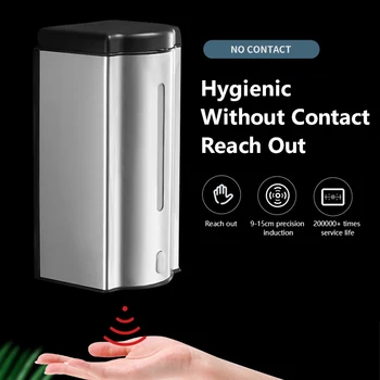 

600ml Automatic Soap Dispenser Touchless Sensor Hand Sanitizer Shampoo Detergent Dispenser Wall Mounted For Bathroom Kitchen