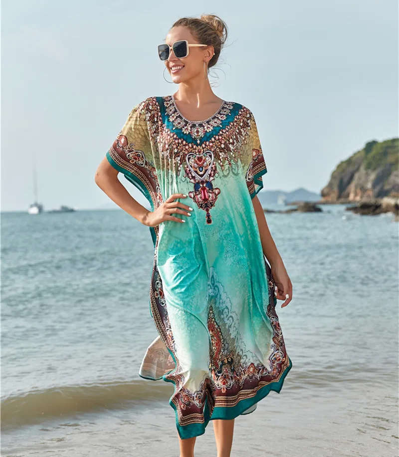 

Polyester Sarongs Bikini Cover-up Swimwear Bobe De Plage Pareo Beach Tunics Bathing Suit Saida De Praia Loose Sarongs