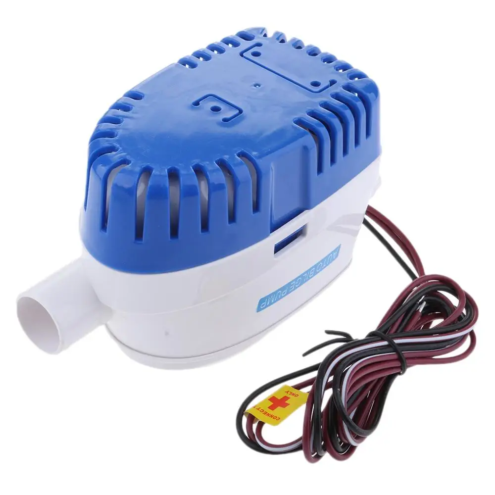 12V 1100GPH Электрический насос для лодок Автоматический погружной трюмной воды яхты