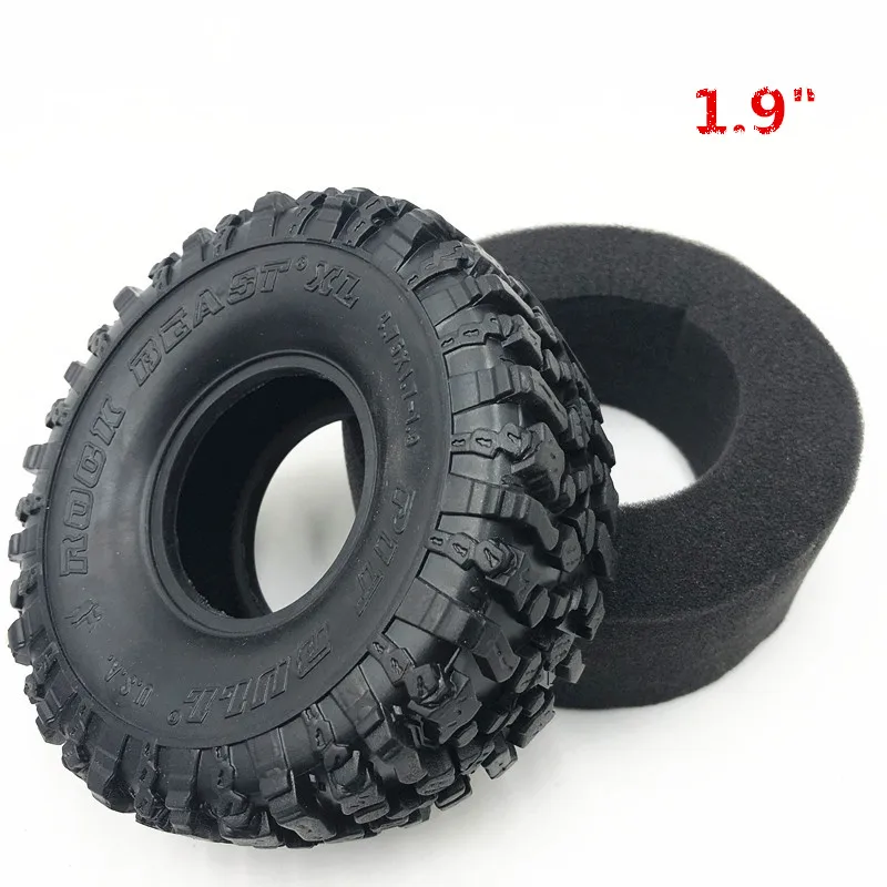 4 шт. 120*48 мм 1 9 &quotрезиновые шины для колес 1:10 RC Rock Crawler Axial SCX10 II 90046 90047 TAMIYA TRX