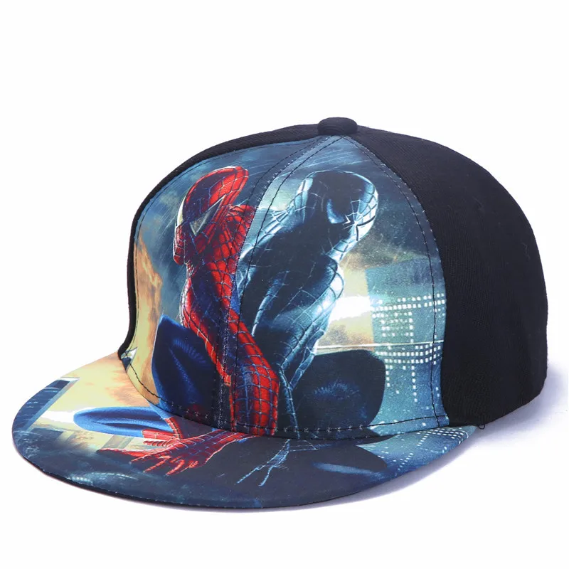 SQTEIO/Летняя Детская кепка с рисунком, чудесный Супермен против Бэтмена, Человека-паука, Капитана Америки, Железного человека, шапка в стиле хип-хоп - Цвет: Cloth cap 06
