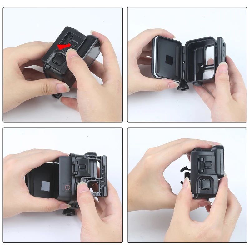 GoPro5 Алмазный водонепроницаемый корпус Hero5 Hero7/6 Дайвинг водонепроницаемый корпус Универсальный Gopro аксессуары защитный чехол черный