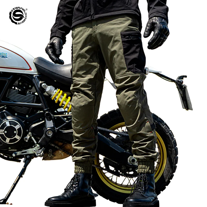 Men Motorcycle Protective Pants Summer Winter Overalls Motocross Pants