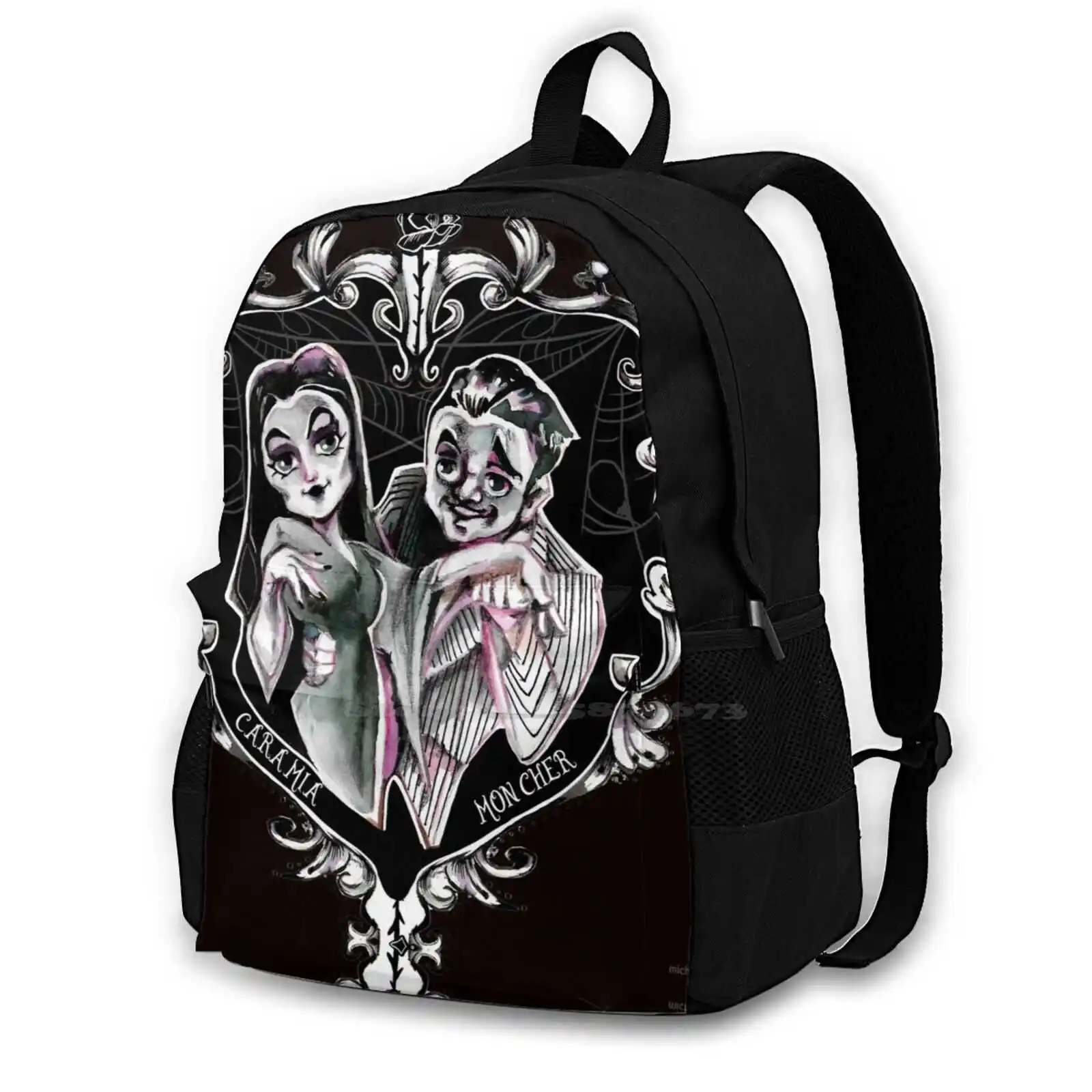 

Модный Дорожный школьный рюкзак Cara Mia-The addam Morticia And Gomez для ноутбука