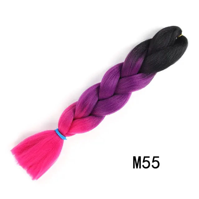 Natifah Jumbo Braiding Hair For Afro Curls Jumbo Box Braids Hair Kanekalon For Hair Afro Extensions Braids Synthetic Fake Hair M55