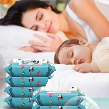 

100pcs/1 bag Three Layers of Disinfection Wipes Disinfectant Cleaner Wet Sterilization Wipes For Newborns Wipe Items or Skin w