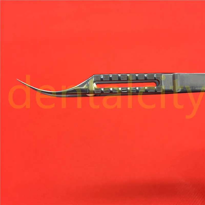 1 шт. титановый биполярный пинцет щипцы с изогнутым валом офтальмологический