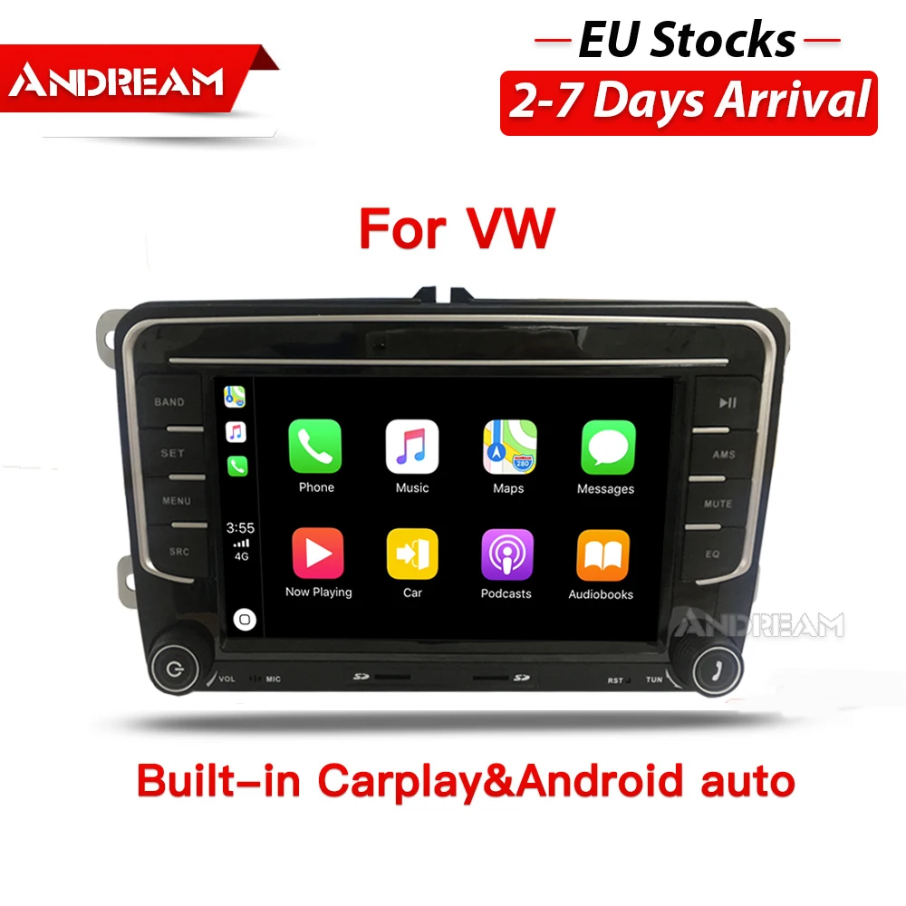 Европейский запас 8 &quot2 Din Автомобильный dvd-плеер радио для Volkswagen POLO PASSAT TOURAN Golf 5