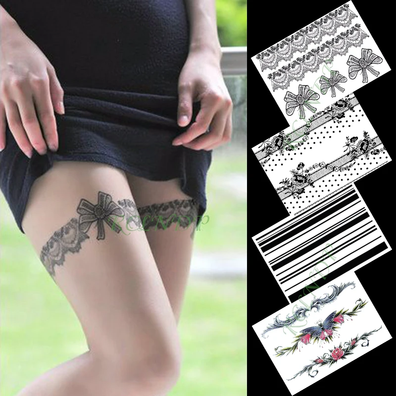Waterproof Temporary Tattoo Sticker cover face cool girl large size leg belly arm fake tatto flash tatoo for men women lady