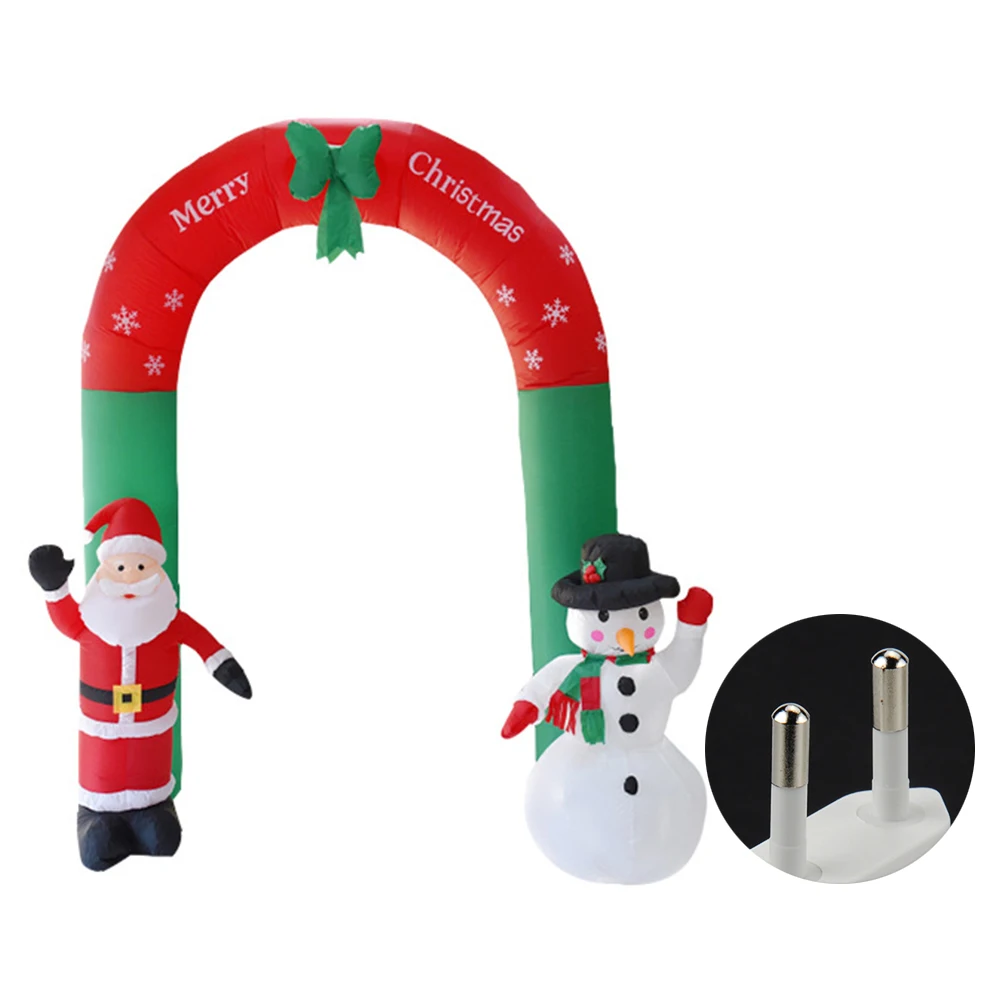 

2.4m Decorative LED Light Garden Yard Party Prop Christmas Archway Indoor Outdoor Easy Install Stage Inflatable Foldable Giant