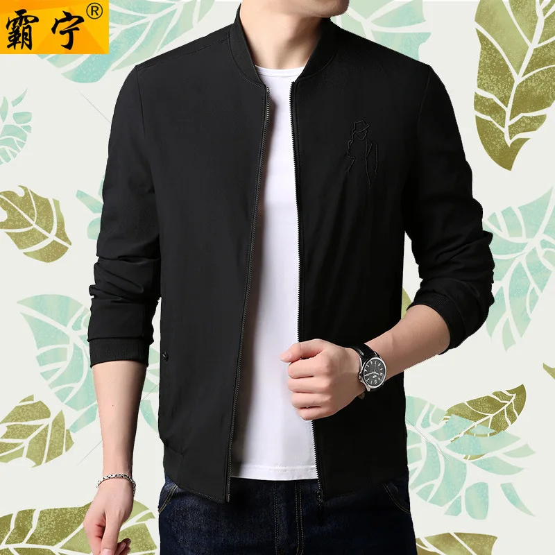 

2019 Spring And Autumn Middle-aged Men's Jacket Coat Korean-style Trend Slim Fit Jacket Daddy Clothes
